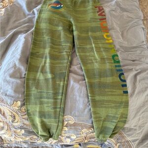 Aviator Nation Green Camouflage Kids Joggers